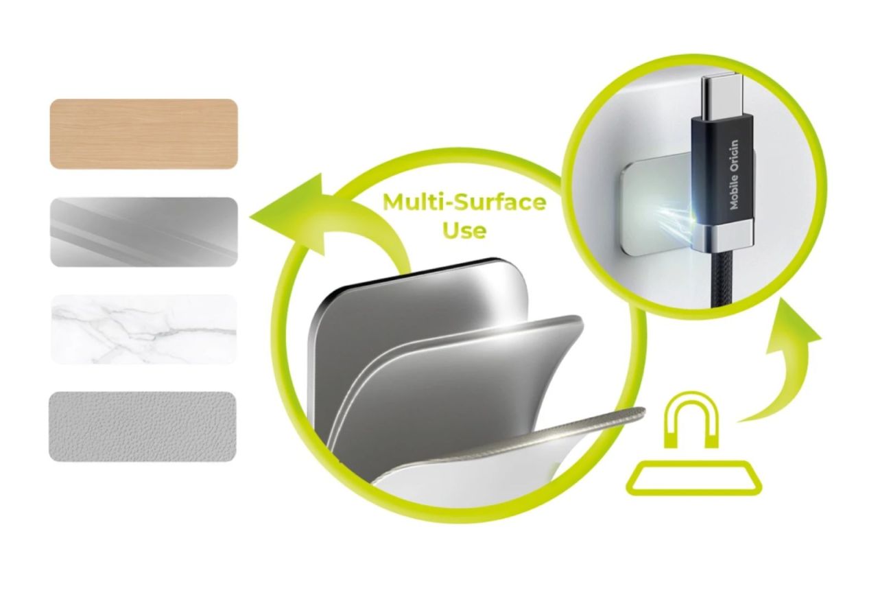 Mobile Origin 27W Magnetic StayCable USB-C to USB-A 1,5m Black