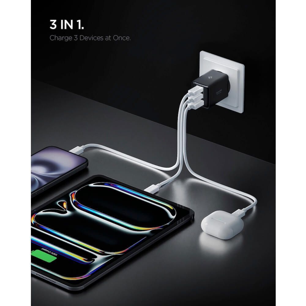 Spigen Essential 47W Wall Charger Black