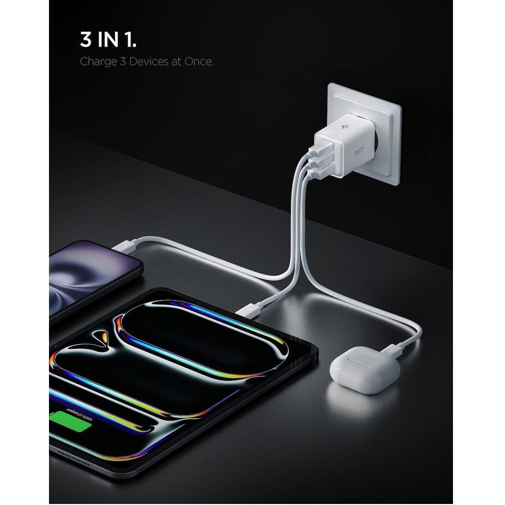 Spigen Essential 47W Wall Charger White