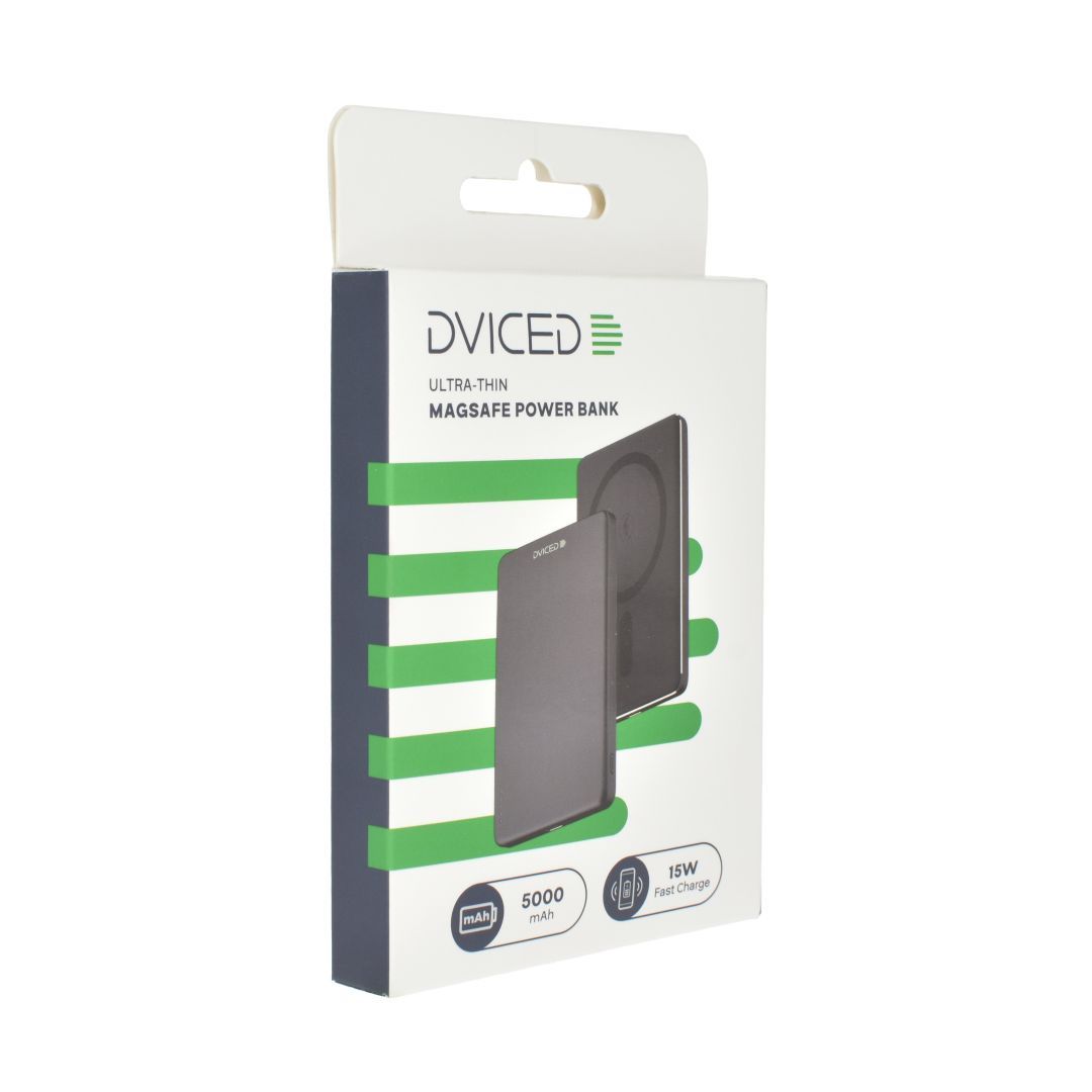 Dviced Magsafe Ultra Thin 5000mAh Powerbank Black/Grey