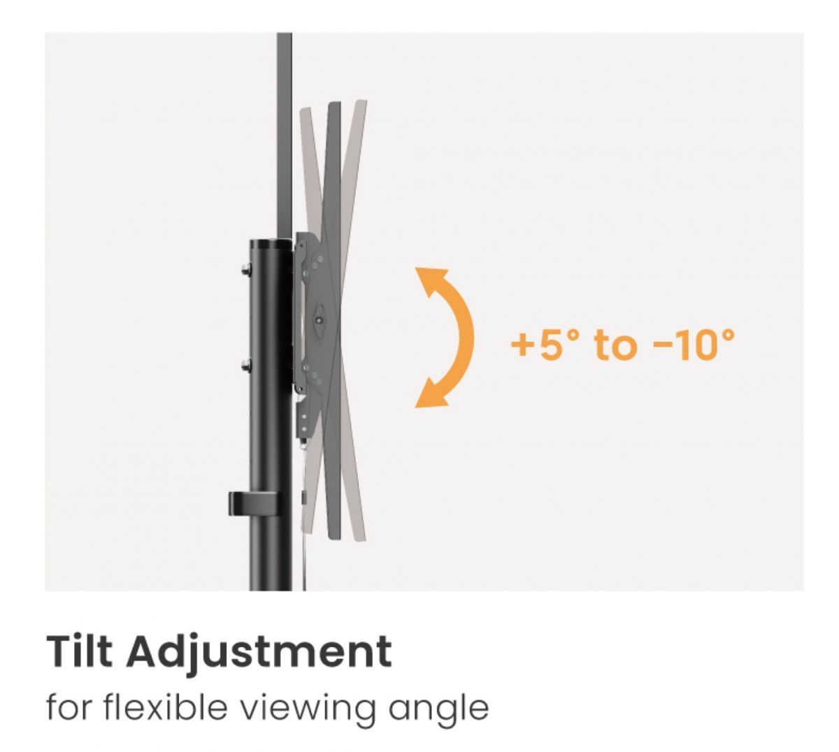 EQuip Economy TV Trolley 55"-100" Black EQuip Economy TV Trolley 55"-100" Black