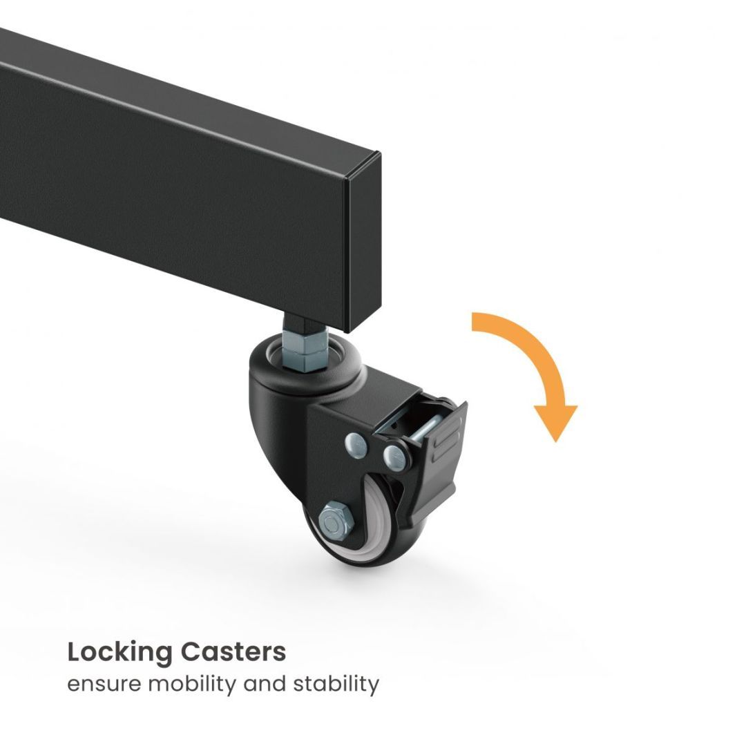 EQuip Economy TV Trolley 37"-70" Black EQuip Economy TV Trolley 37"-70" Black