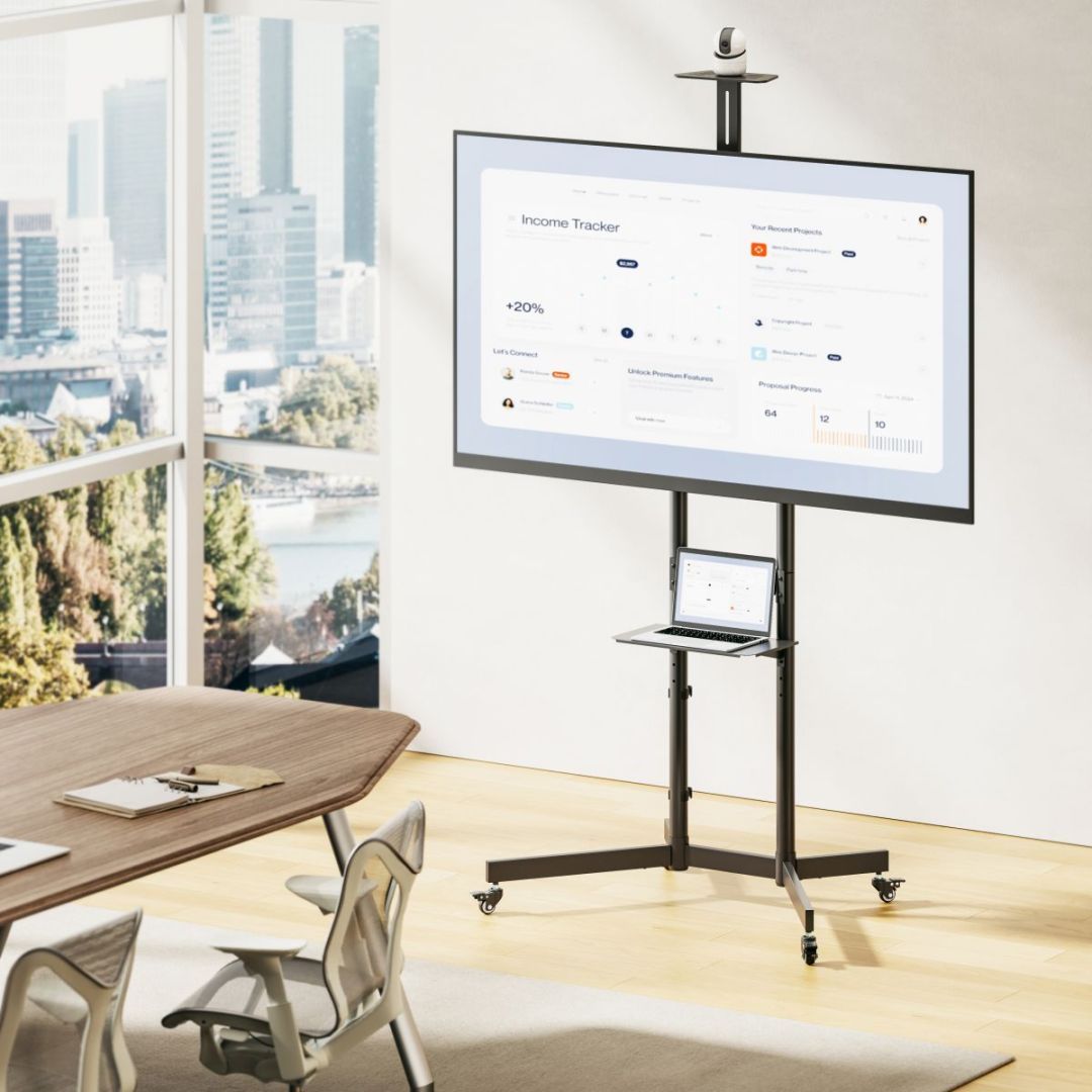 EQuip Economy TV Trolley 37"-70" Black EQuip Economy TV Trolley 37"-70" Black