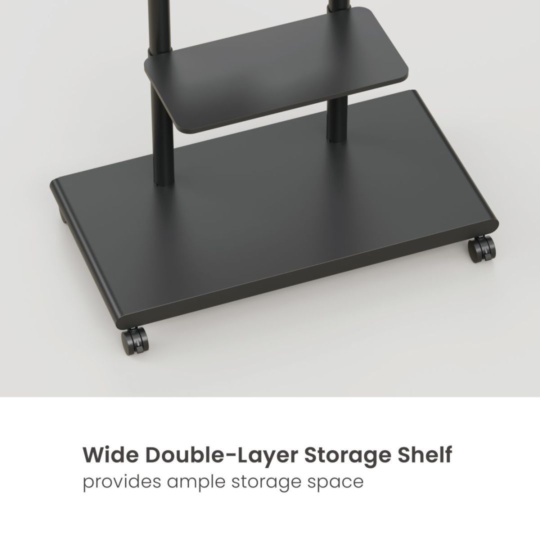 EQuip Mobile TV Trolley 50"-90" Black