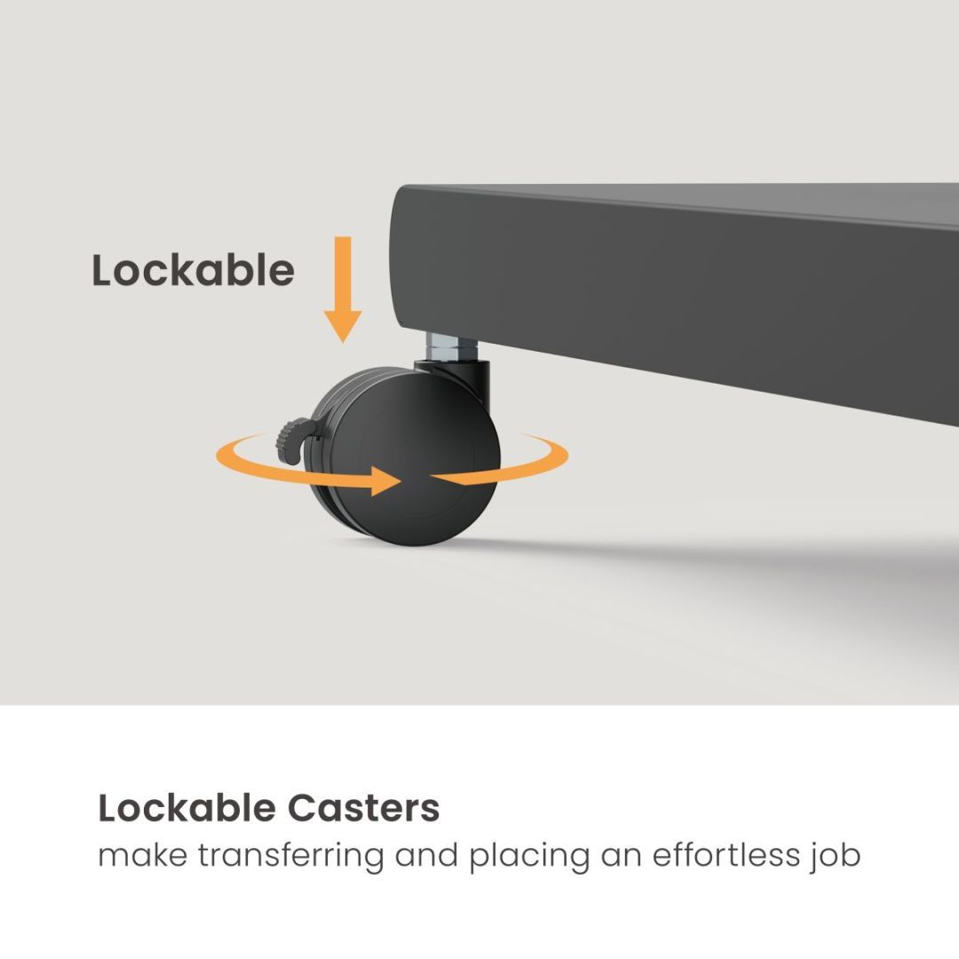 EQuip Mobile TV Trolley 50"-90" Black