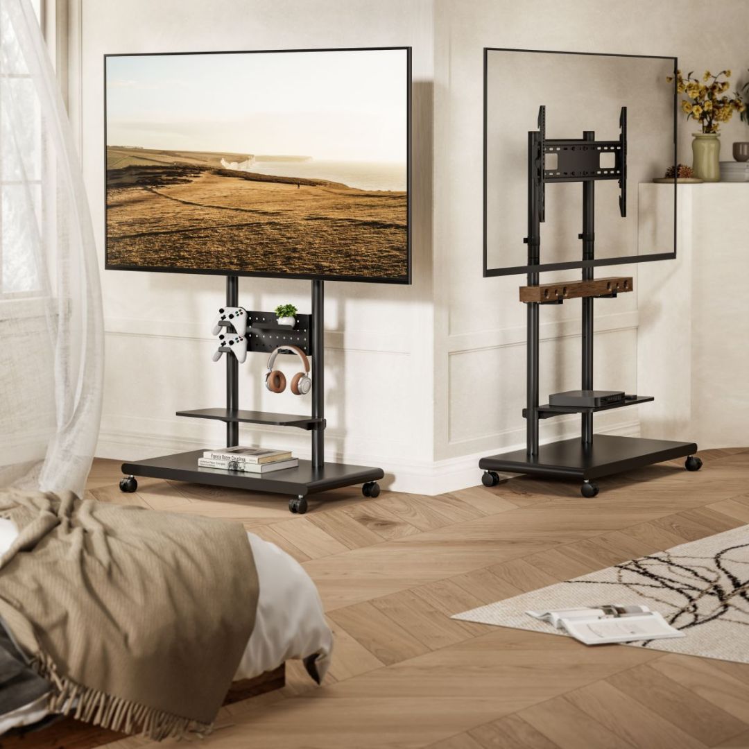 EQuip Mobile TV Trolley 50"-90" Black