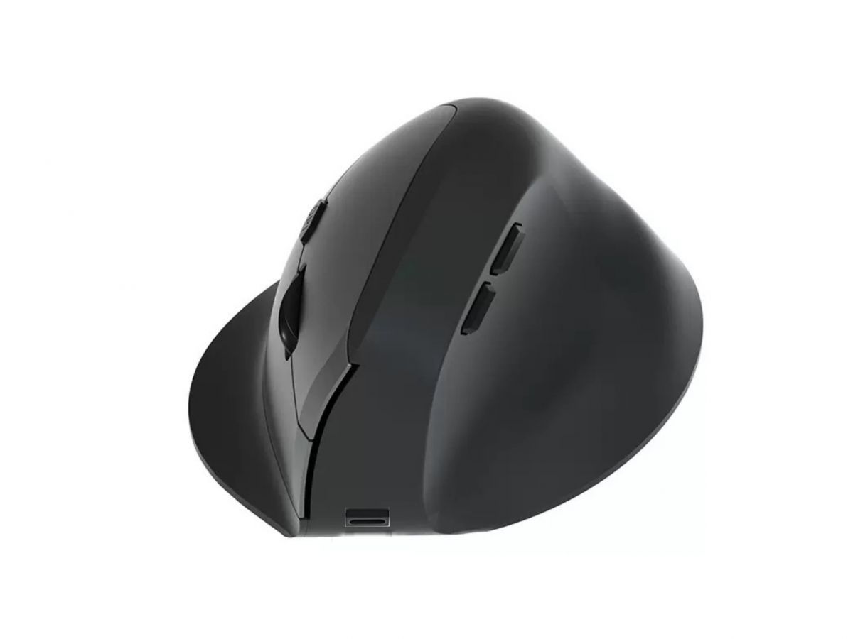 EQuip Ergonomic Dual Mode Wireless Mouse Black