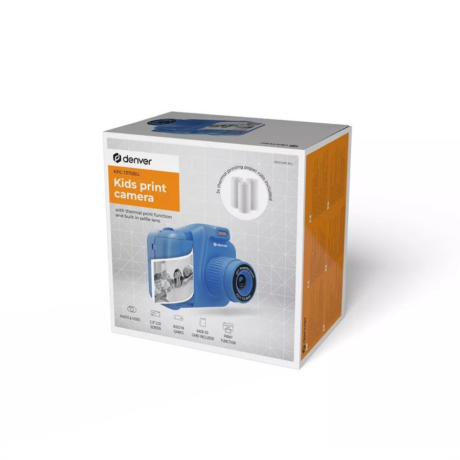 Denver KPC-1370 Kids Print Camera Blue