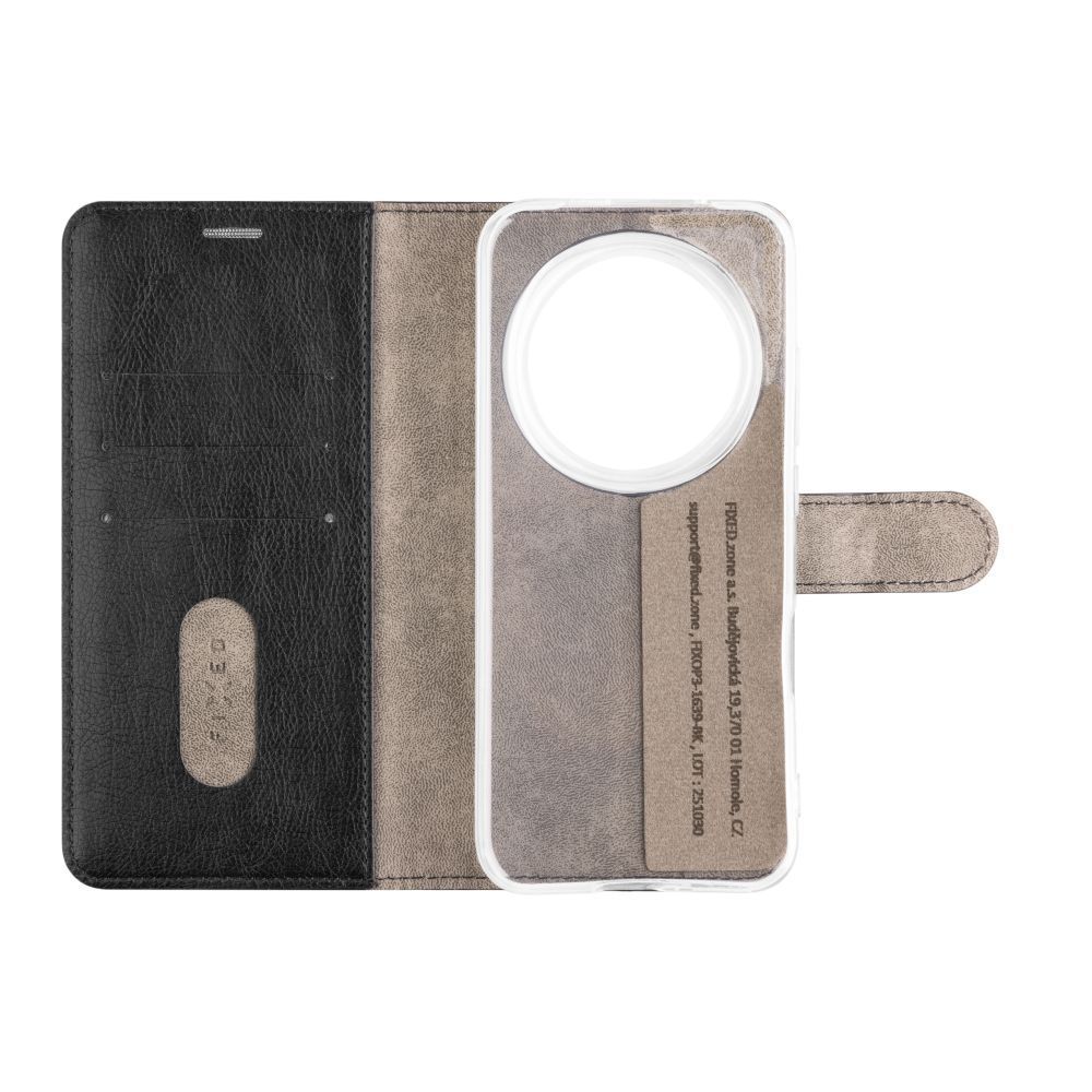 FIXED Opus oldalra nyíló telefontok Honor Magic 8 Pro 5G készülékhez, fekete