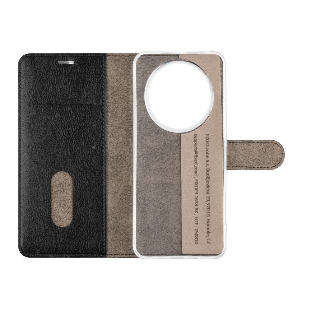 FIXED Opus oldalra nyíló telefontok Honor Magic 8 Lite 5G készülékhez, fekete