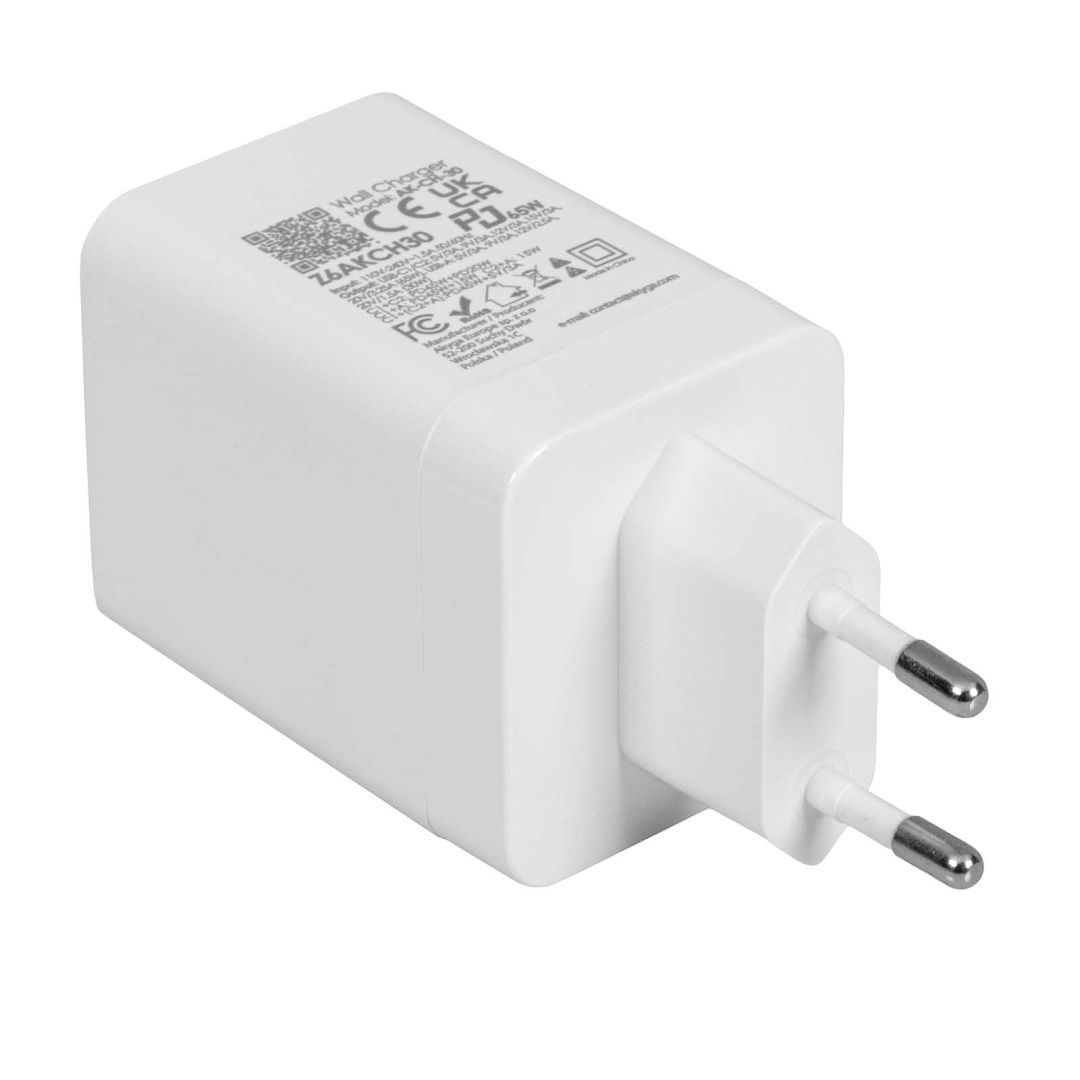 Akyga AK-CH-30 65W Wall Charger White