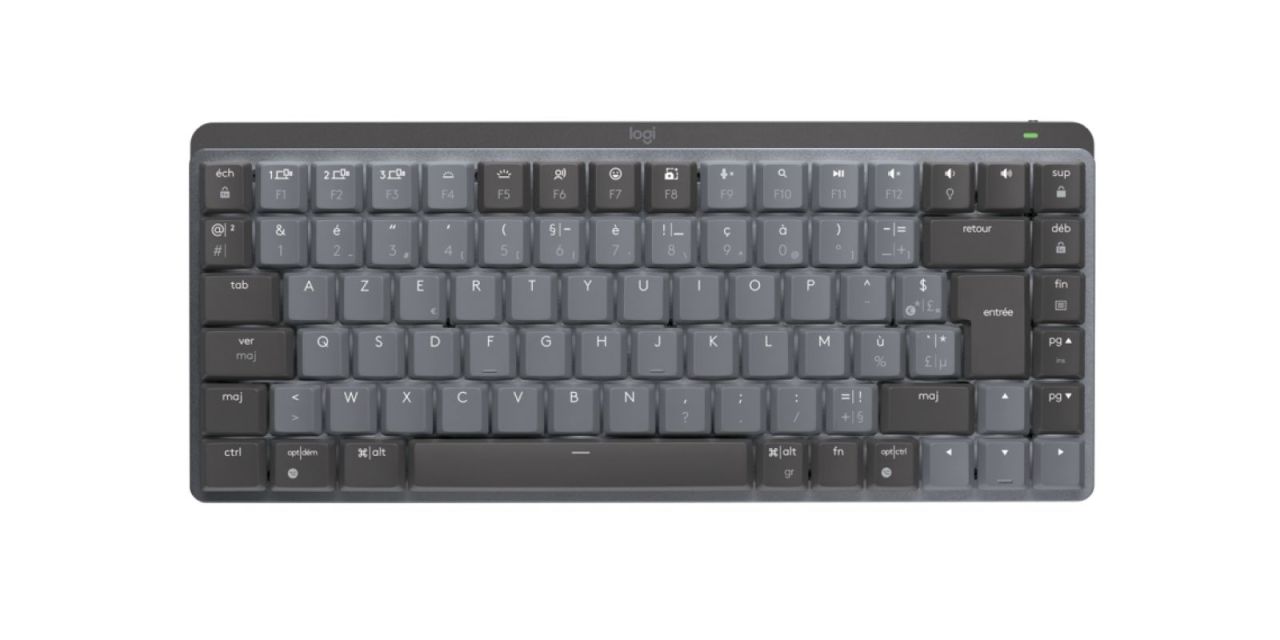 Logitech MX Mechanical Mini Tactile Quiet Mechanical Wireless Keyboard Graphite UK Logitech MX Mechanical Mini Tactile Quiet Mechanical Wireless Keyboard Graphite UK