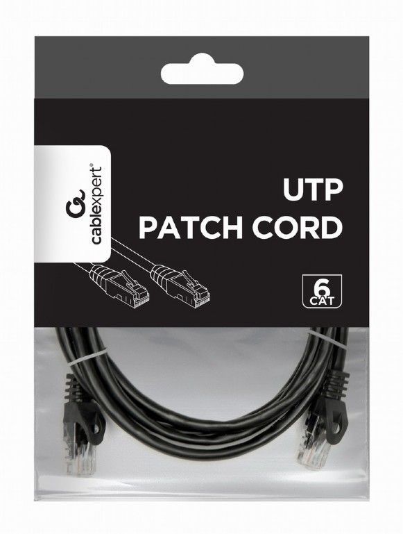 Gembird CAT6 U-UTP Patch Cable 2m Black Gembird CAT6 U-UTP Patch Cable 2m Black
