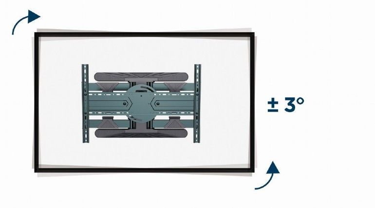 Gembird WM-80STR-01 Rotating full motion TV wall mount 40" - 80" Black Gembird WM-80STR-01 Rotating full motion TV wall mount 40" - 80" Black