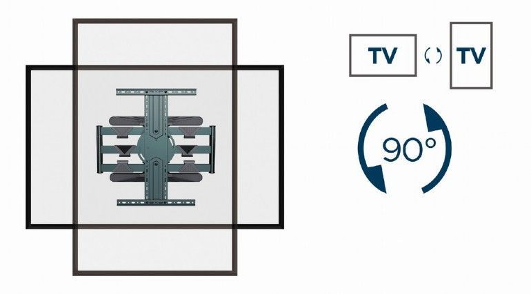 Gembird WM-80STR-01 Rotating full motion TV wall mount 40" - 80" Black Gembird WM-80STR-01 Rotating full motion TV wall mount 40" - 80" Black