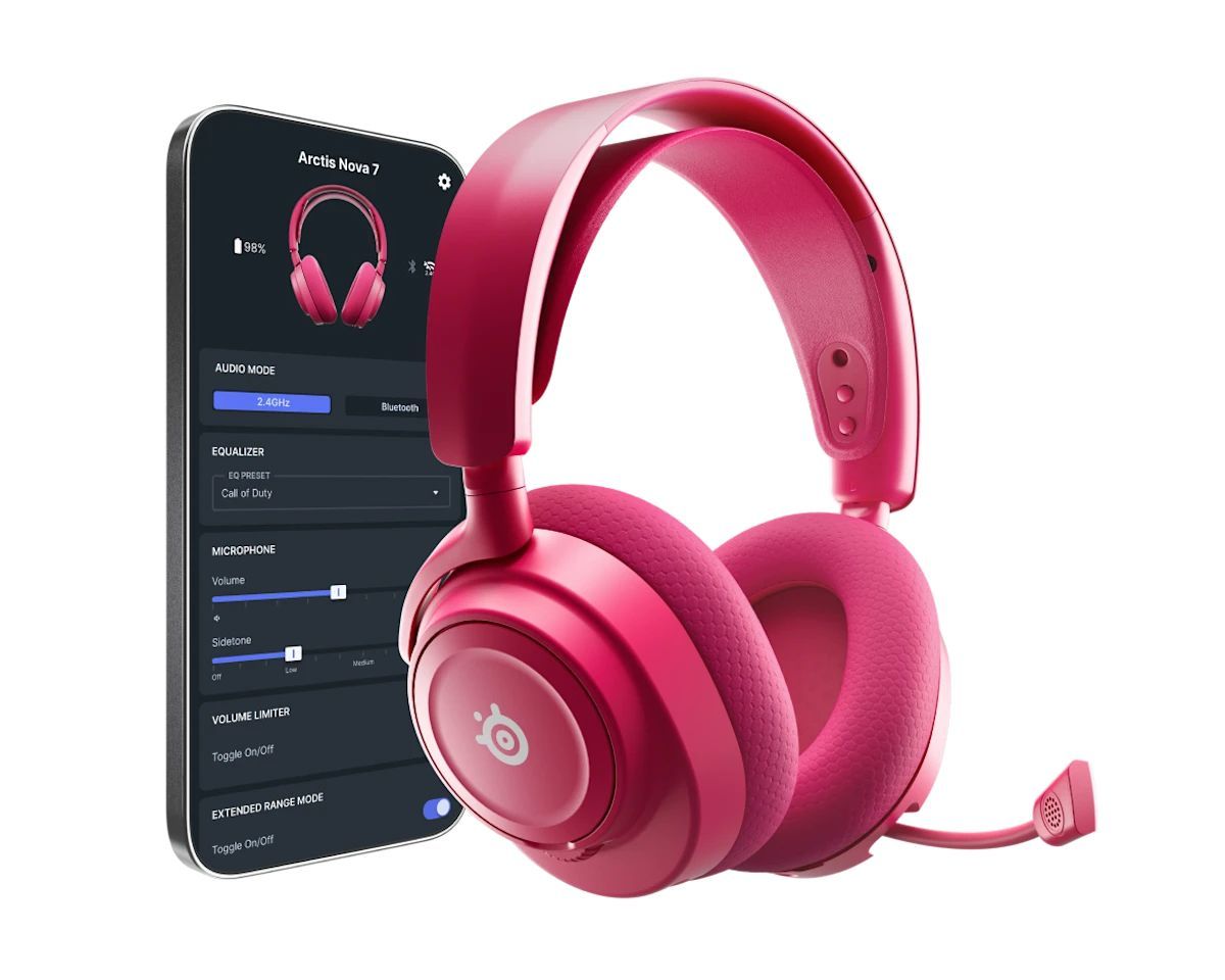 Steelseries Arctis Nova 7P Gen 2 Wireless Bluetooth Gaming Headset Magenta Steelseries Arctis Nova 7P Gen 2 Wireless Bluetooth Gaming Headset Magenta