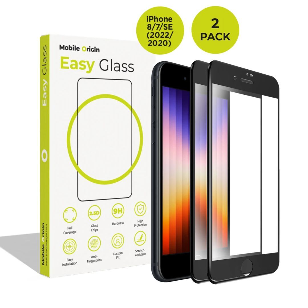 Mobile Origin EasyGlass for iPhone 8/7/SE (2022/2020) 2 pack