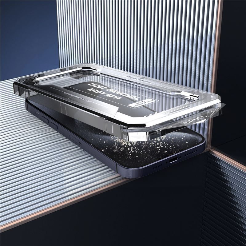 Mobile Origin Yellow Screen Guard iPhone 15 Pro Max with easy application