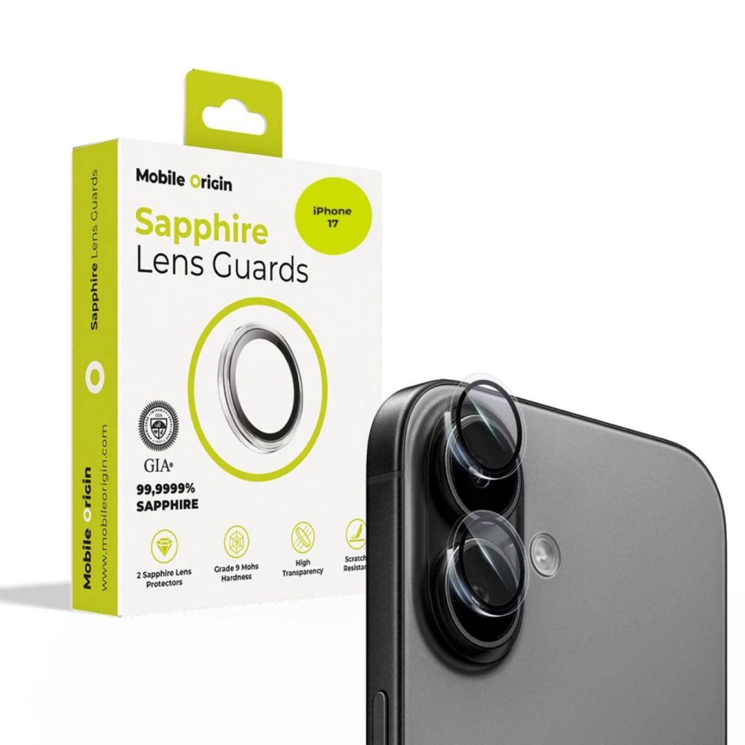 Mobile Origin Sapphire Lens guards for iPhone 17 Clear Mobile Origin Sapphire Lens guards for iPhone 17 Clear