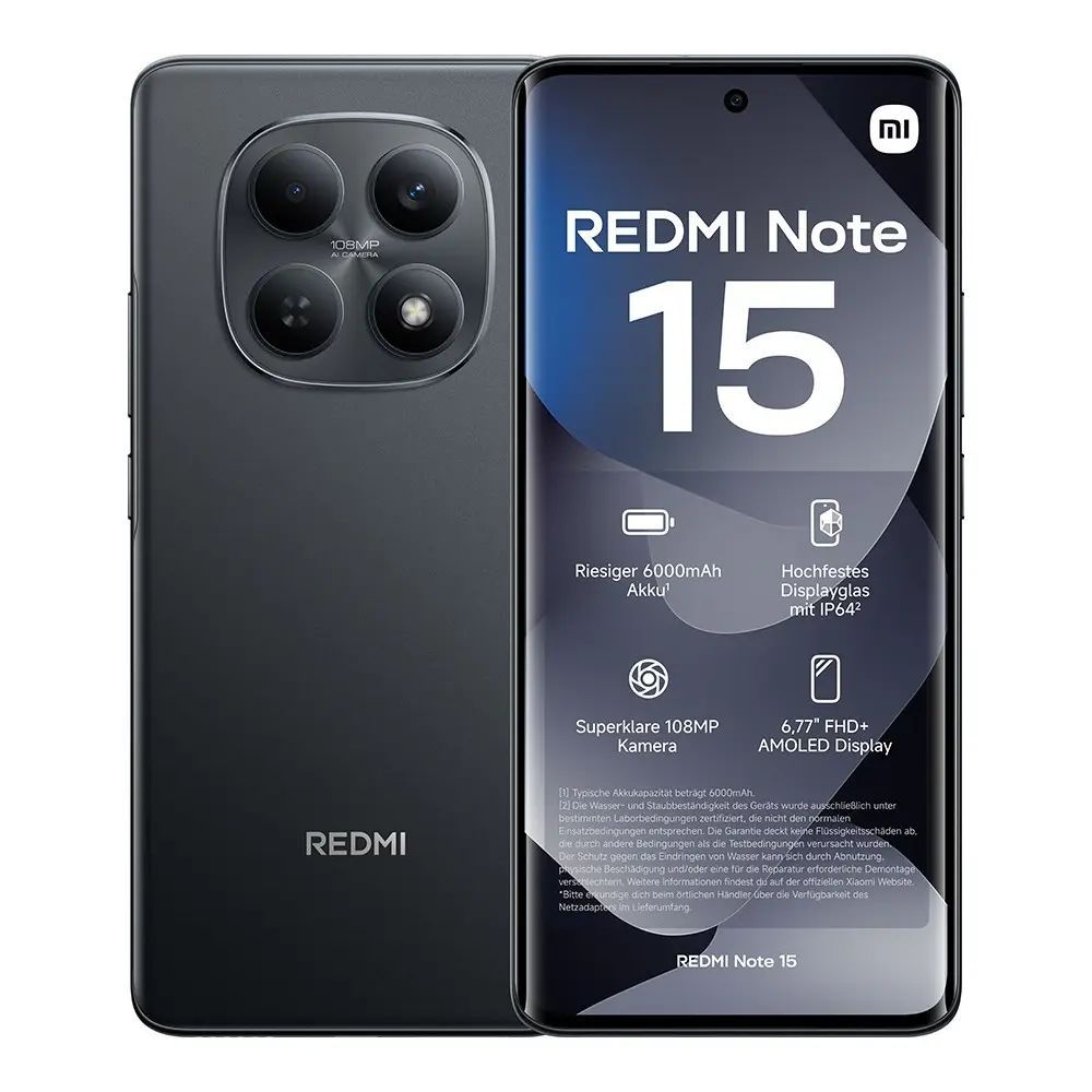 Xiaomi Redmi Note 15 128GB DualSIM Midnight Black
