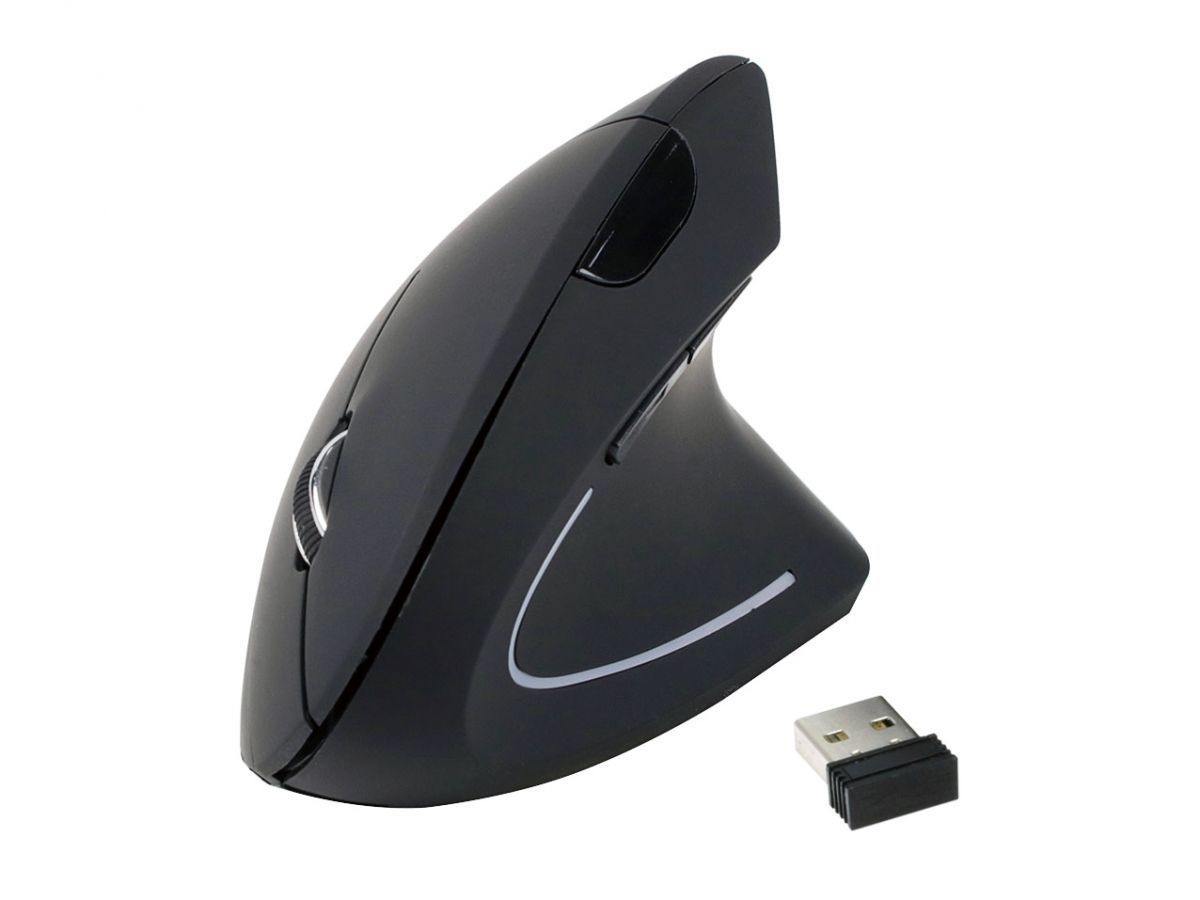 EQuip Ergonomic Wireless Mouse Black EQuip Ergonomic Wireless Mouse Black