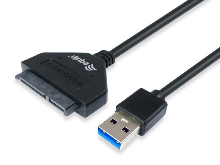 EQuip USB 3.0 to SATA Adapter Cable Black EQuip USB 3.0 to SATA Adapter Cable Black
