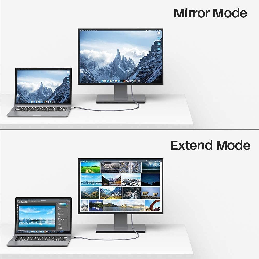 EQuip USB-C 3.2 Gen2 to USB-C 100W cable 1m White