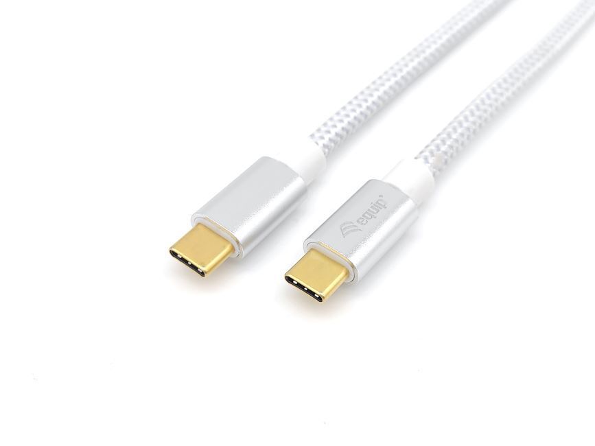 EQuip USB-C 3.2 Gen2 to USB-C 100W cable 1m White