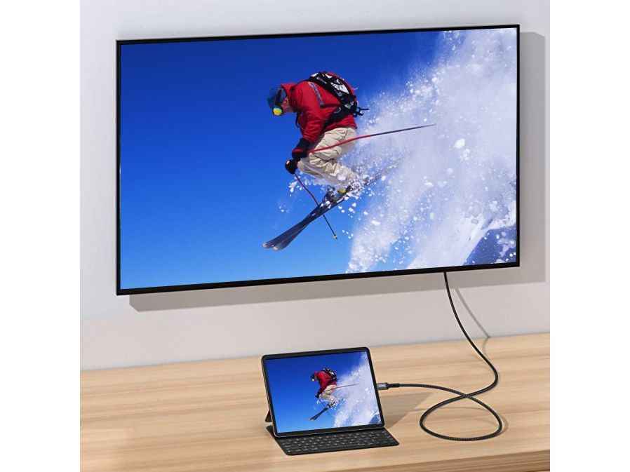 EQuip USB-C to HDMI 4K/60Hz cable 1m Black EQuip USB-C to HDMI 4K/60Hz cable 1m Black