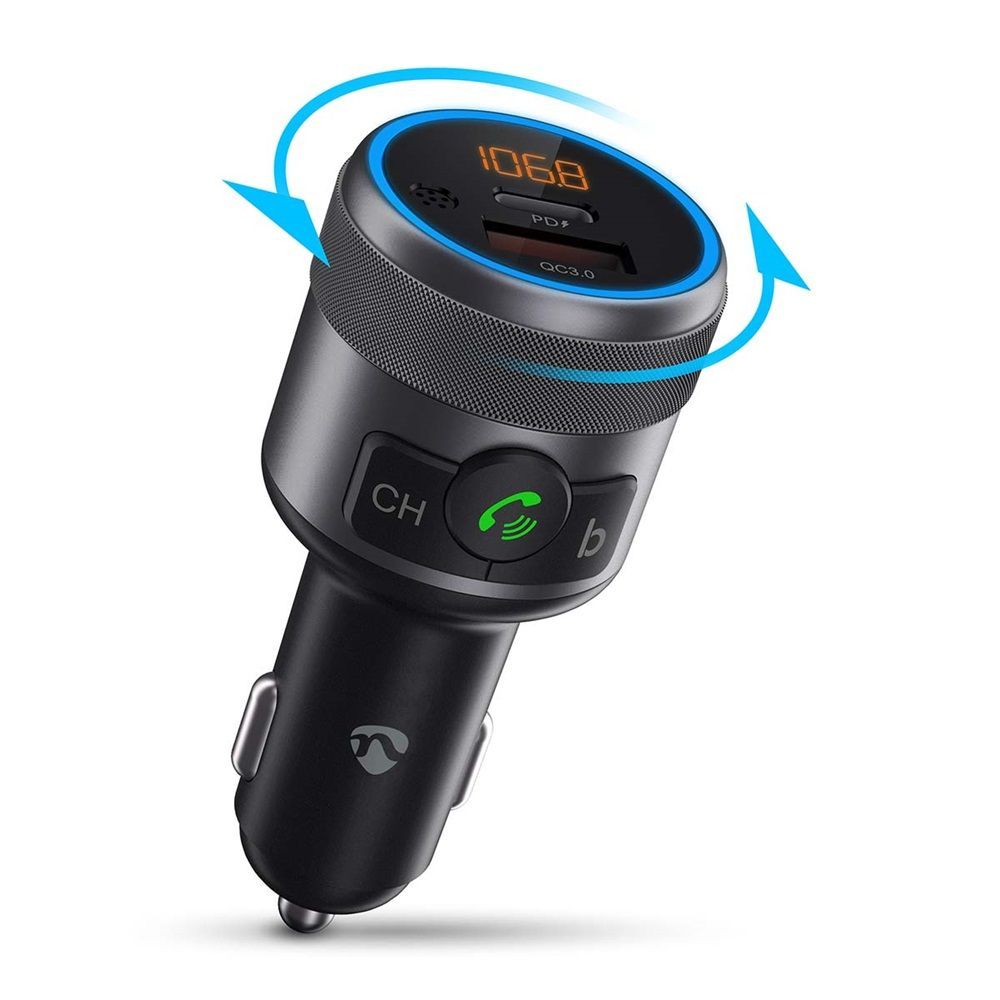 Nedis CATR3024BK Car FM Transmitter Black