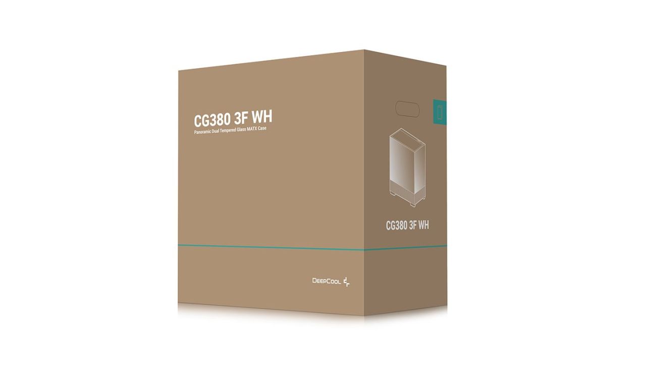 DeepCool CG380 3F WH Tempered Glass White