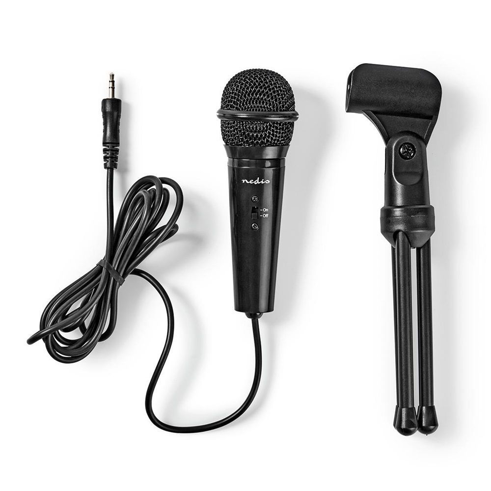 Nedis MICTJ100BK Microphone Black Nedis MICTJ100BK Microphone Black