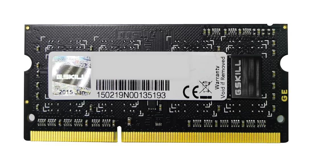 G.SKILL 4GB DDR3 1333MHz SODIMM G.SKILL 4GB DDR3 1333MHz SODIMM
