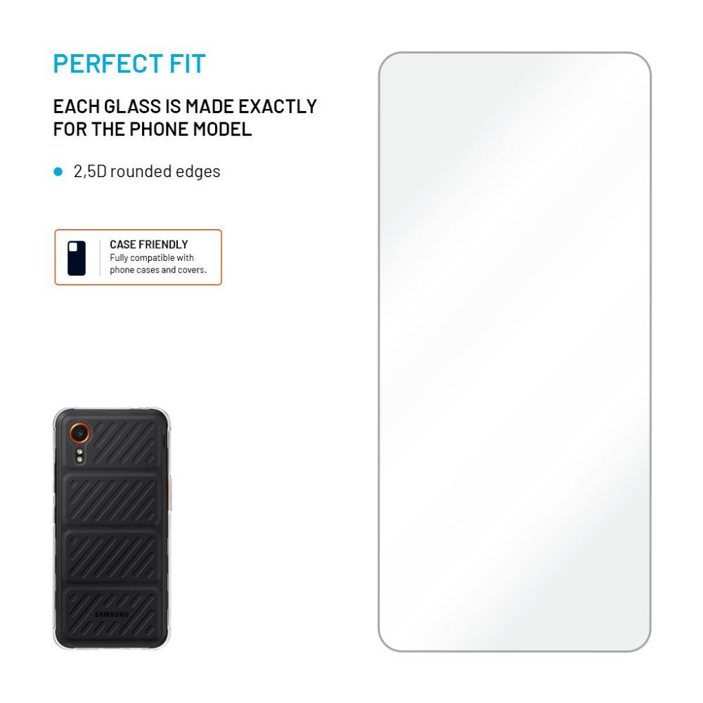 FIXED 2,5D edzett üveg Samsung Galaxy Xcover 7 Pro készülékhez