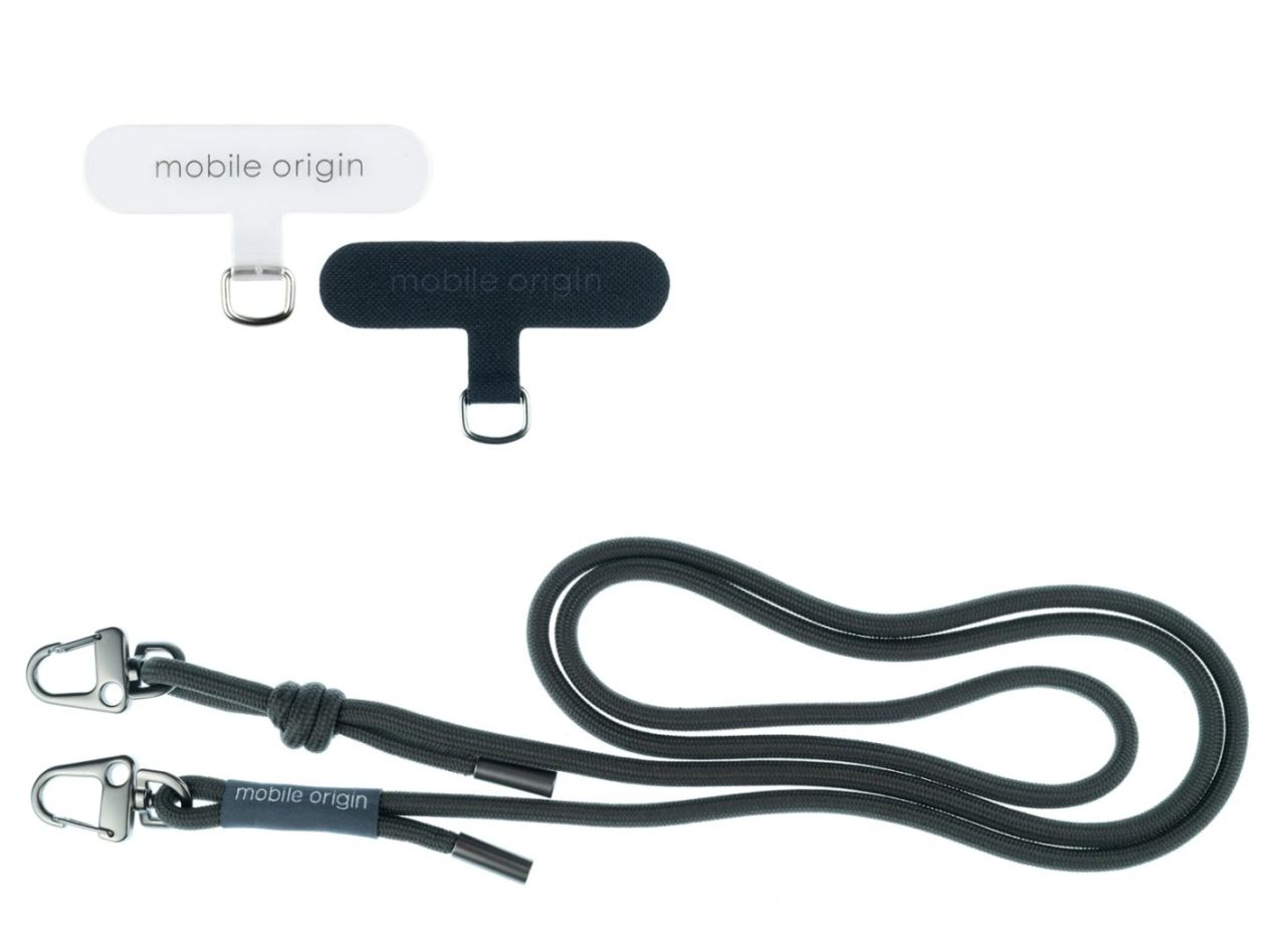 Mobile Origin Lanyard rope 6 mm, 82-163cm Black