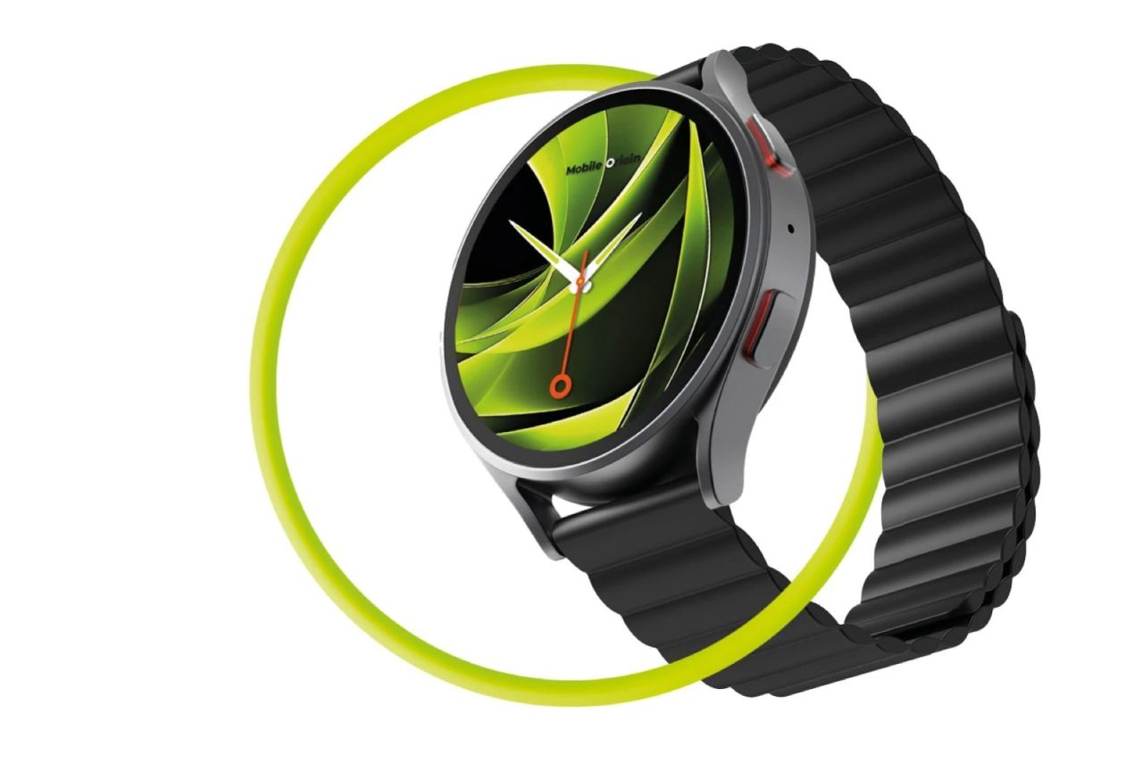 Mobile Origin Easy Strap Magnetic for Watch 20mm Black/Yellow