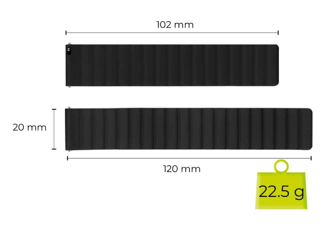 Mobile Origin Easy Strap Magnetic for Watch 20mm Black/Yellow