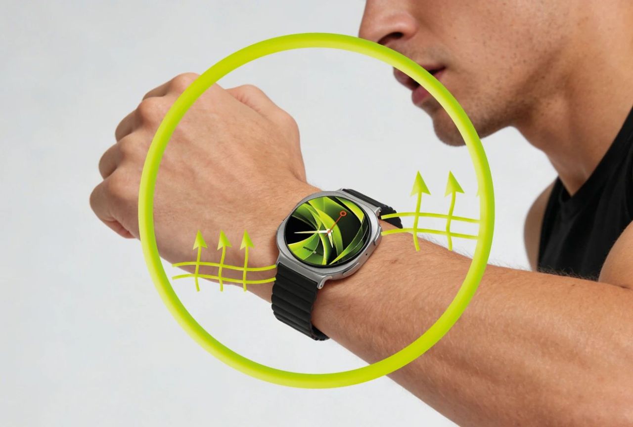 Mobile Origin Easy Strap Magnetic for Galaxy Watch 8 Black/Orange