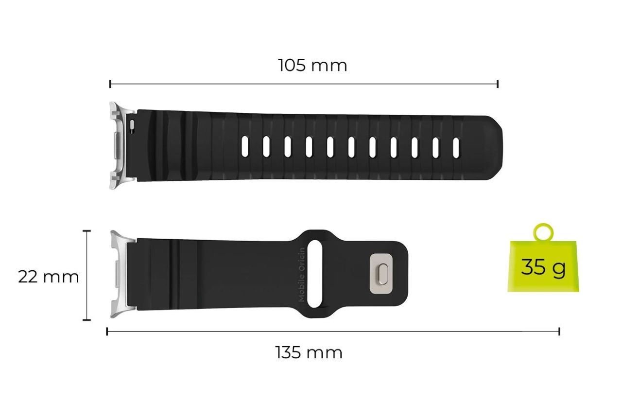 Mobile Origin Easy Strap for Galaxy Watch 8 Black Mobile Origin Easy Strap for Galaxy Watch 8 Black