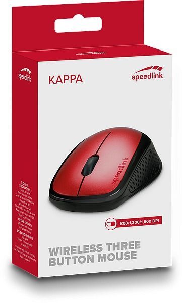 Speedlink Kappa Wireless mouse Black/Red Speedlink Kappa Wireless mouse Black/Red