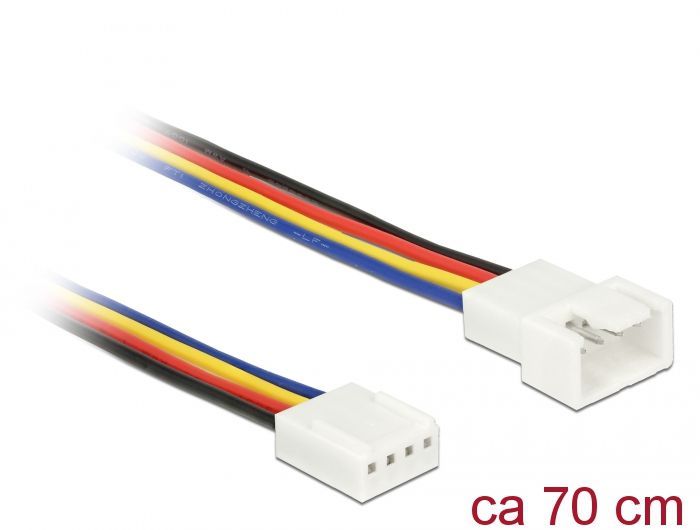 DeLock Extension Cable PWM Fan Connection 4 Pin 70 cm