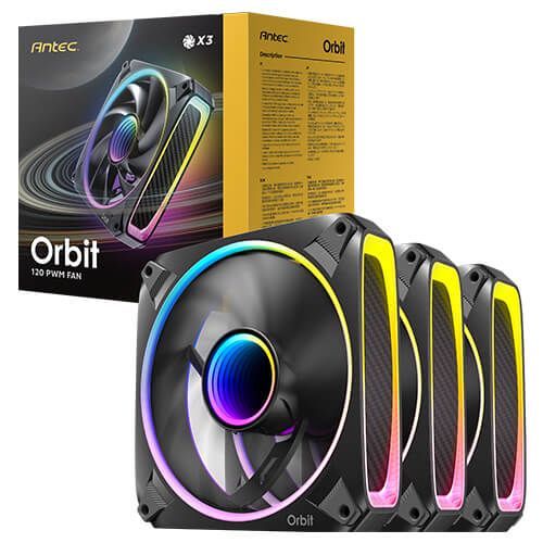 Antec ORBIT 120R ARGB PWM Black (3-Pack)