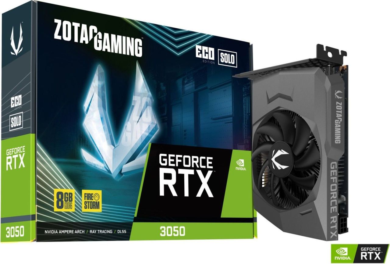 Zotac GeForce RTX3050 8GB DDR6 ECO Solo Zotac GeForce RTX3050 8GB DDR6 ECO Solo