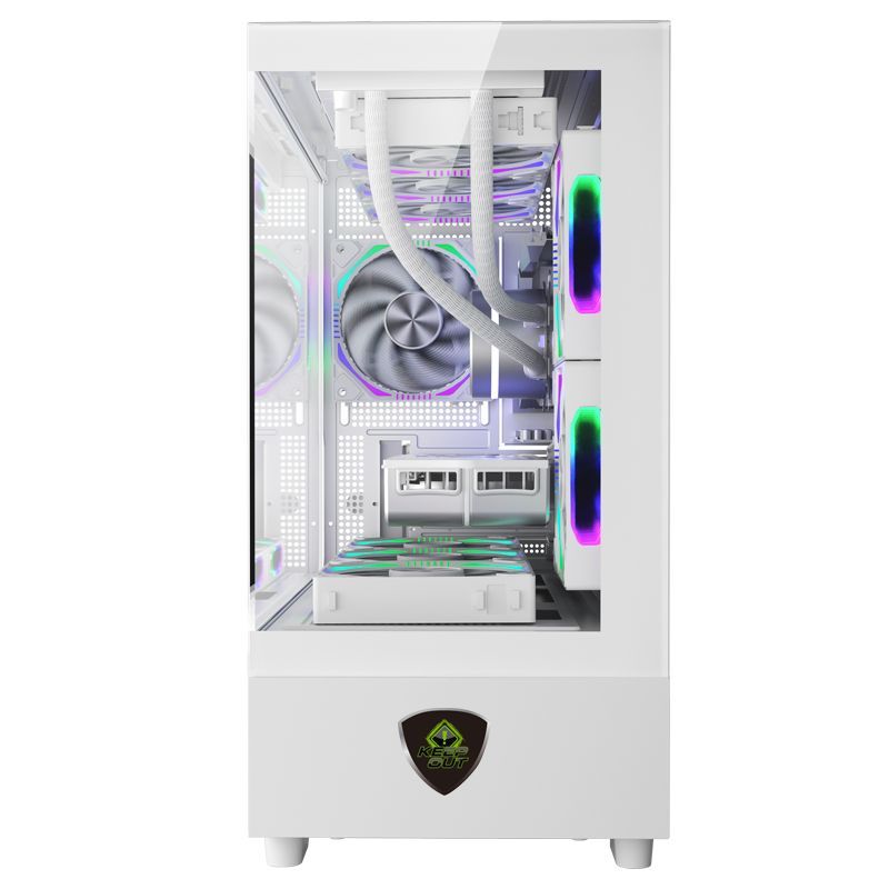 Keep Out XC-301W GLASS RGB Tempered Glass Black
