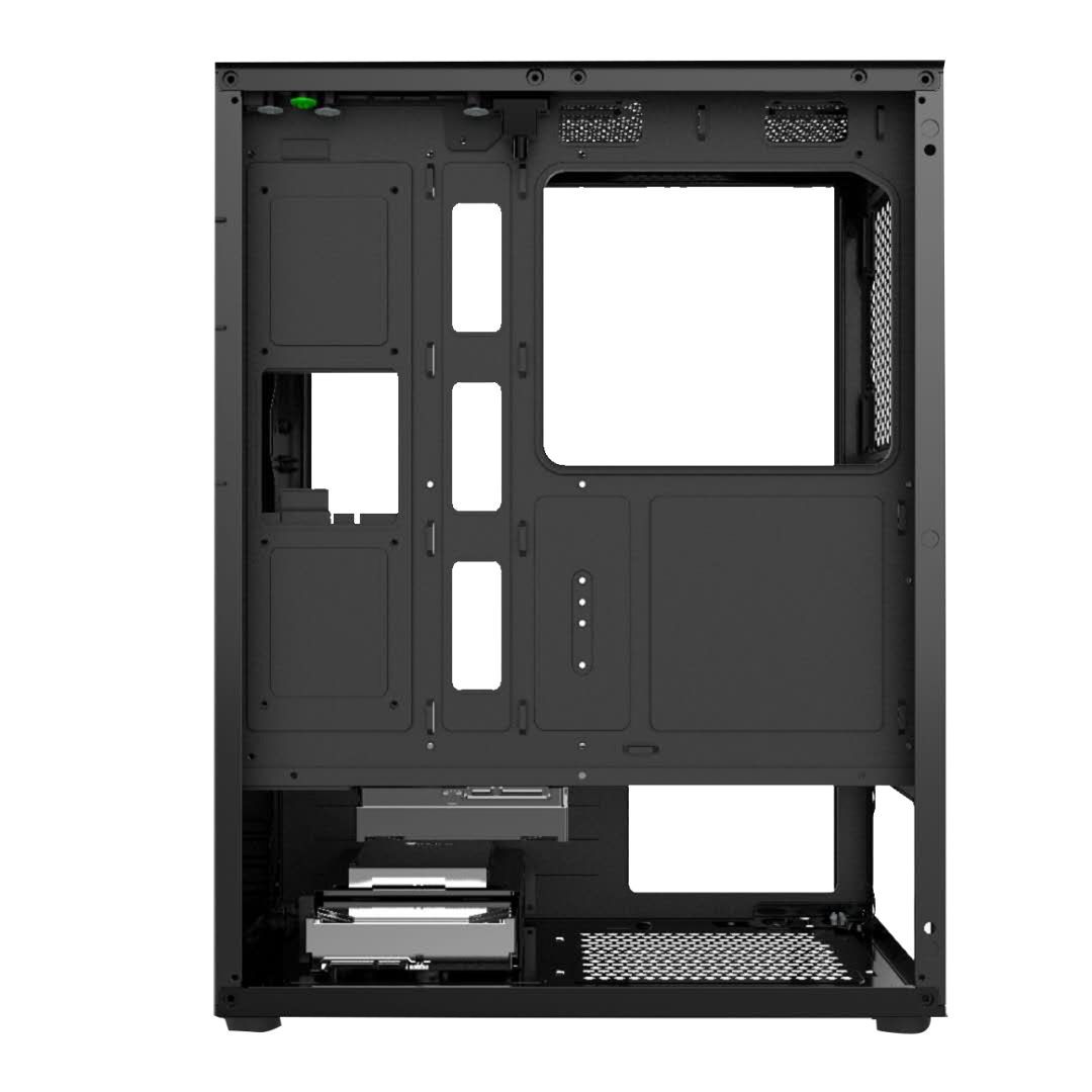Keep Out XC-210 GLASS RGB Tempered Glass Black