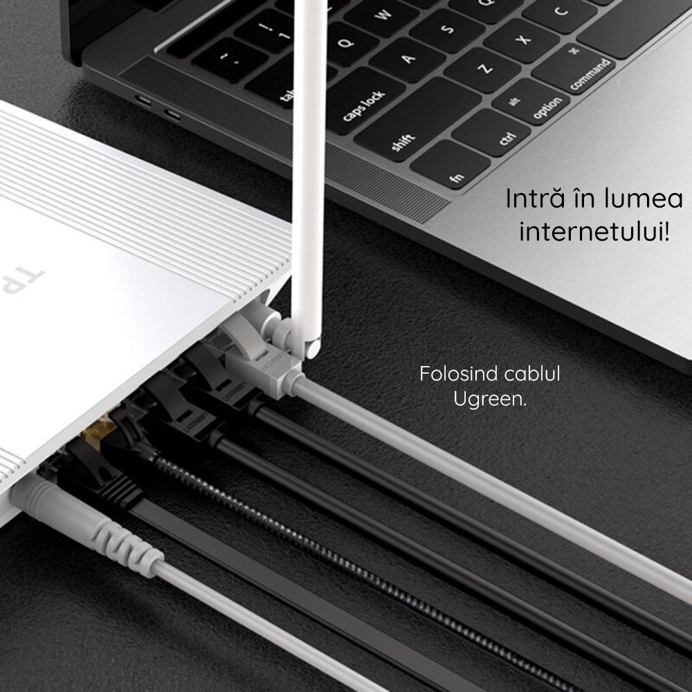 UGREEN CAT6 U-UTP Patch Cable 1m Black