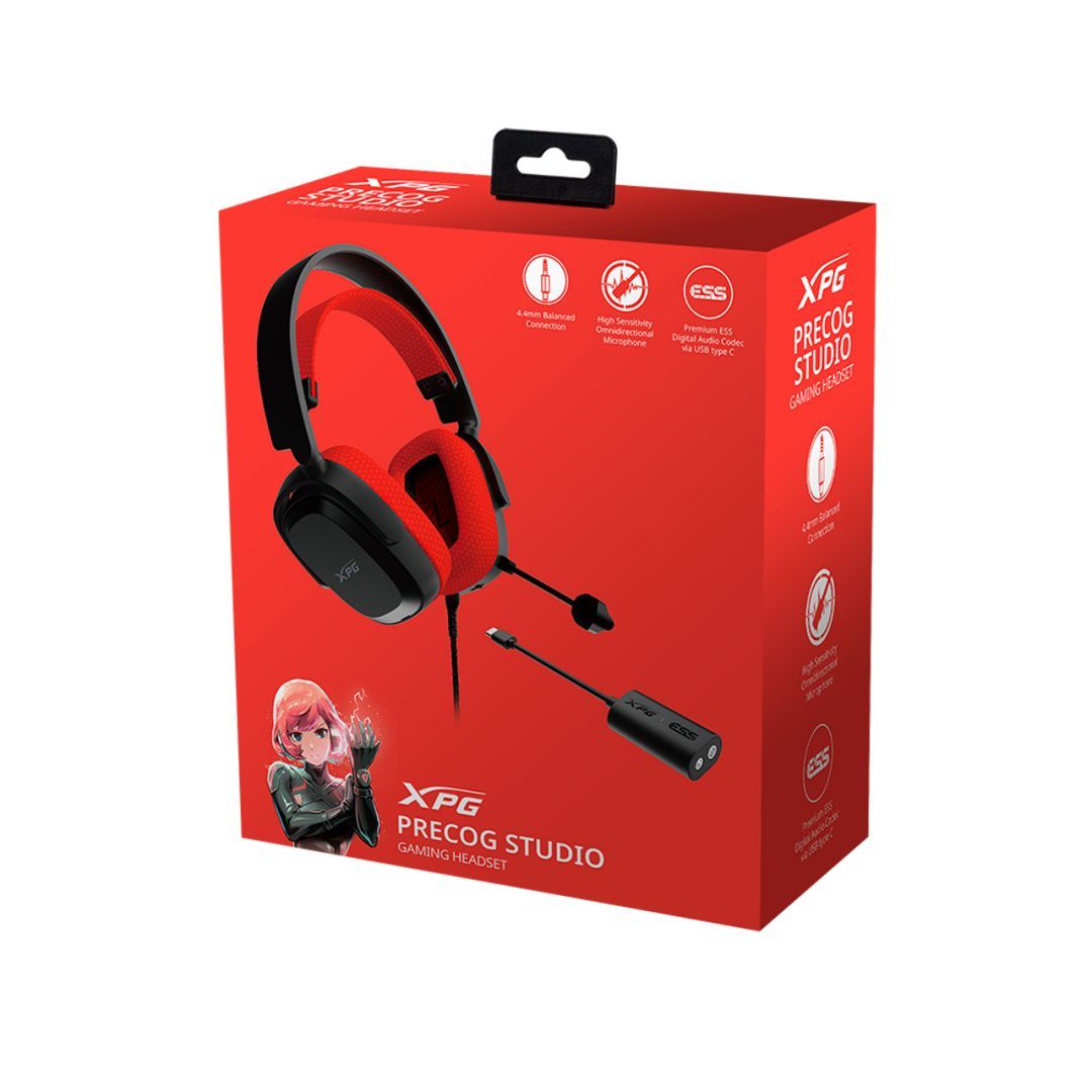A-Data XPG Precog Studio Headset Black/Red A-Data XPG Precog Studio Headset Black/Red