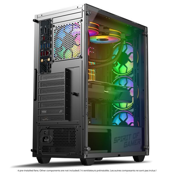 Spirit Of Gamer Rebel NX Tempered Glass Black Spirit Of Gamer Rebel NX Tempered Glass Black