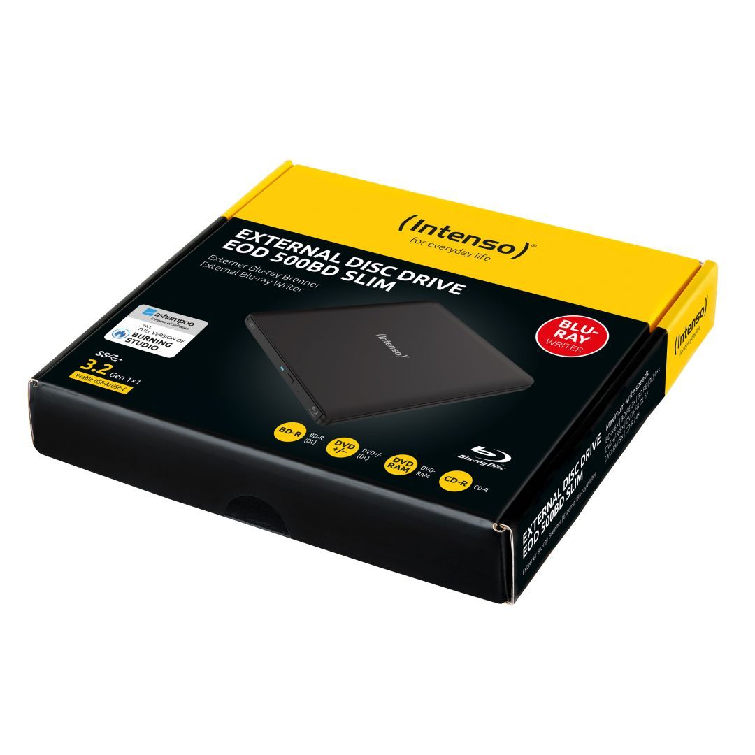 Intenso EOD 500BD Slim Blu-ray-Writer Black BOX