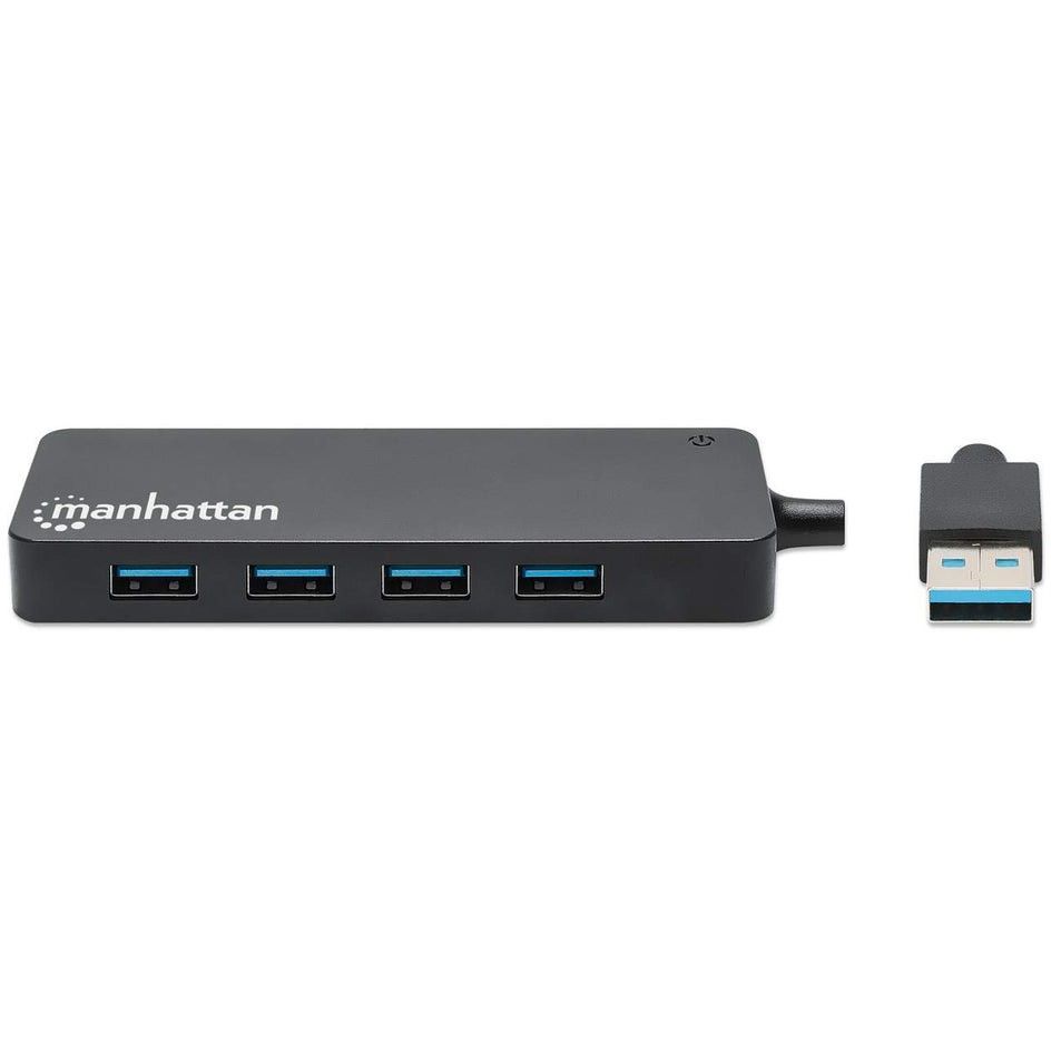 Manhattan 4-portos USB3.2 HUB Black